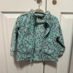 Kids Polka Dot Fleece Jacket